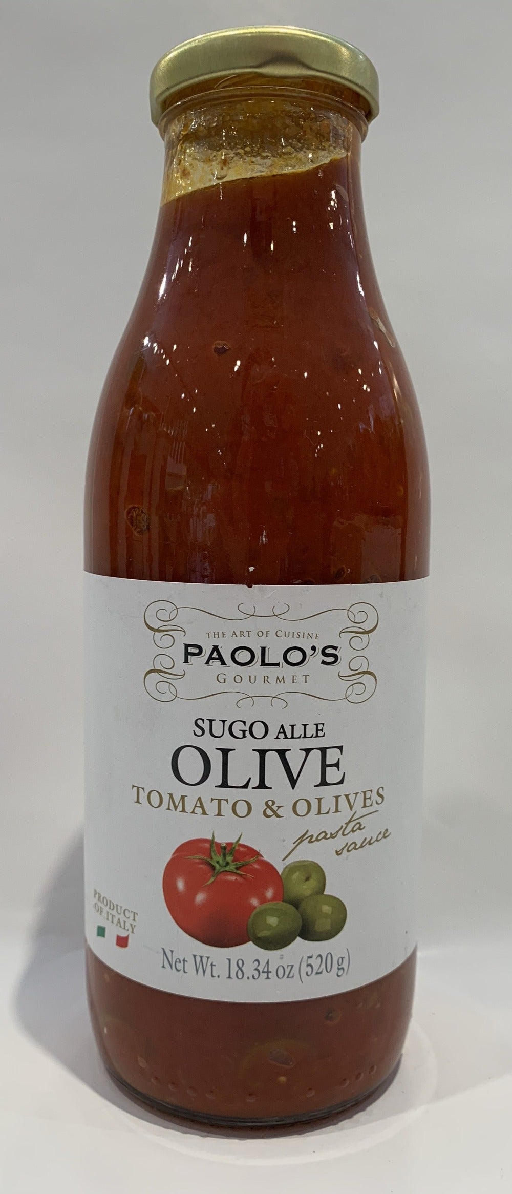 Paolo's - Tomato Sauce With Olives - 520g (18.34 oz)