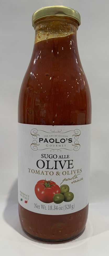 Paolo's - Tomato Sauce With Olives - 520g (18.34 oz)
