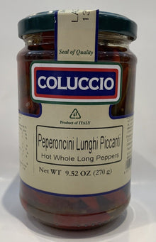 Coluccio - Hot Whole Long Peppers In Olive Oil - 270g (9.52 oz)