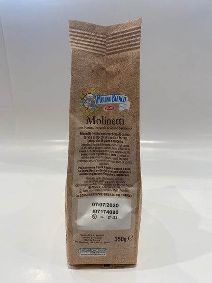 Mulino Bianco - Molinetti Whole Wheat Biscuits -12.35 oz