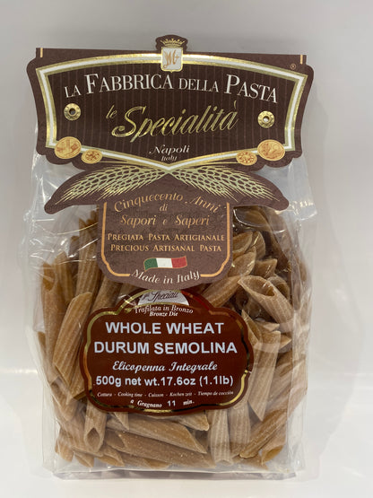 La Fabbrica Della Pasta Le Specialita` - Whole Wheat Penne Rigate - 17.6 oz