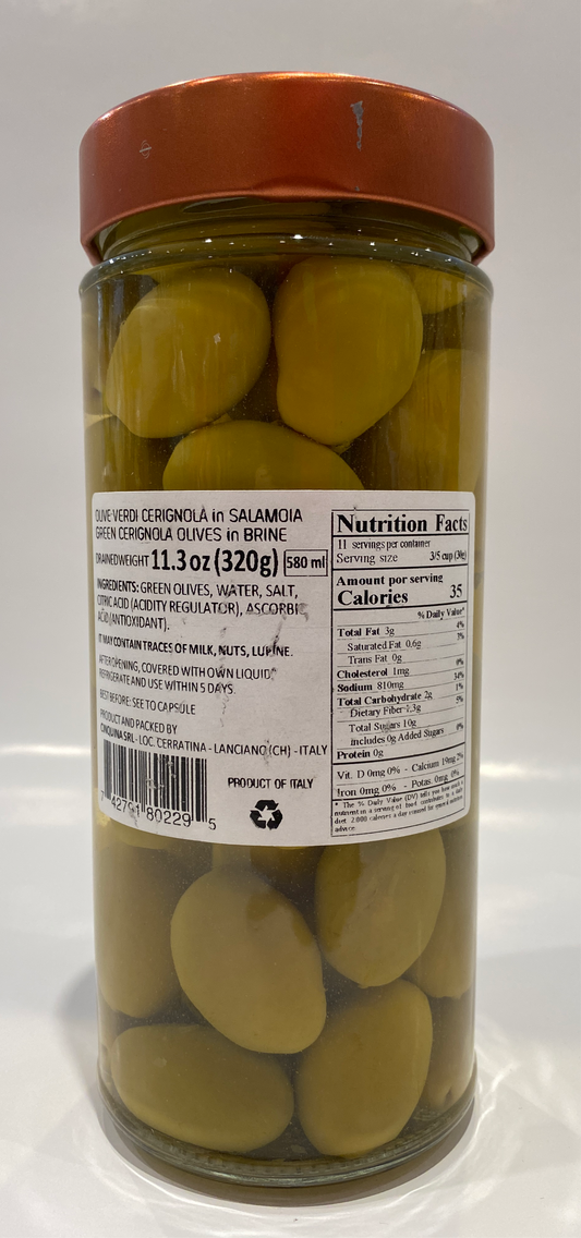 Cinquina - Cerignola Green Olives - 11.03 oz
