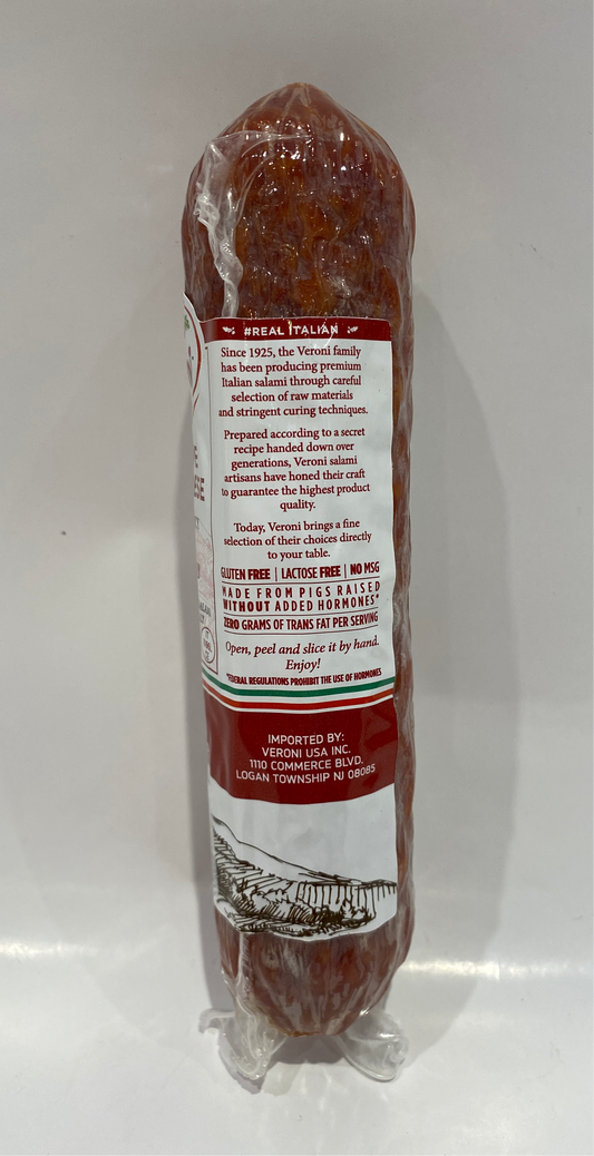 Veroni - Salame Calabrese - Hot And Spicy Salami - (Gluten Free) - 6 oz