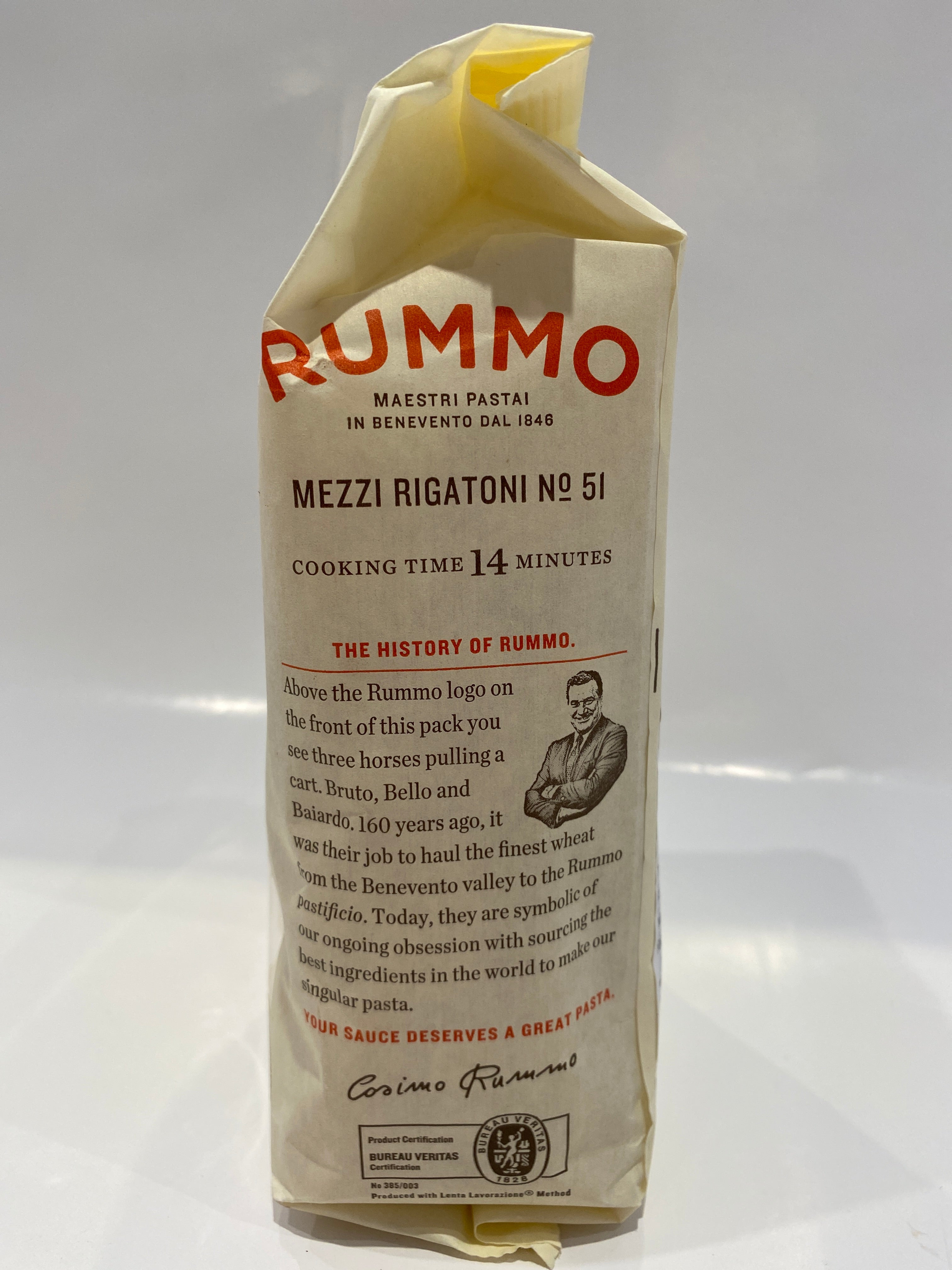 Rummo - Mezzi Rigatoni #51 - Pasta - 454g (16 oz) – Cerini Coffee