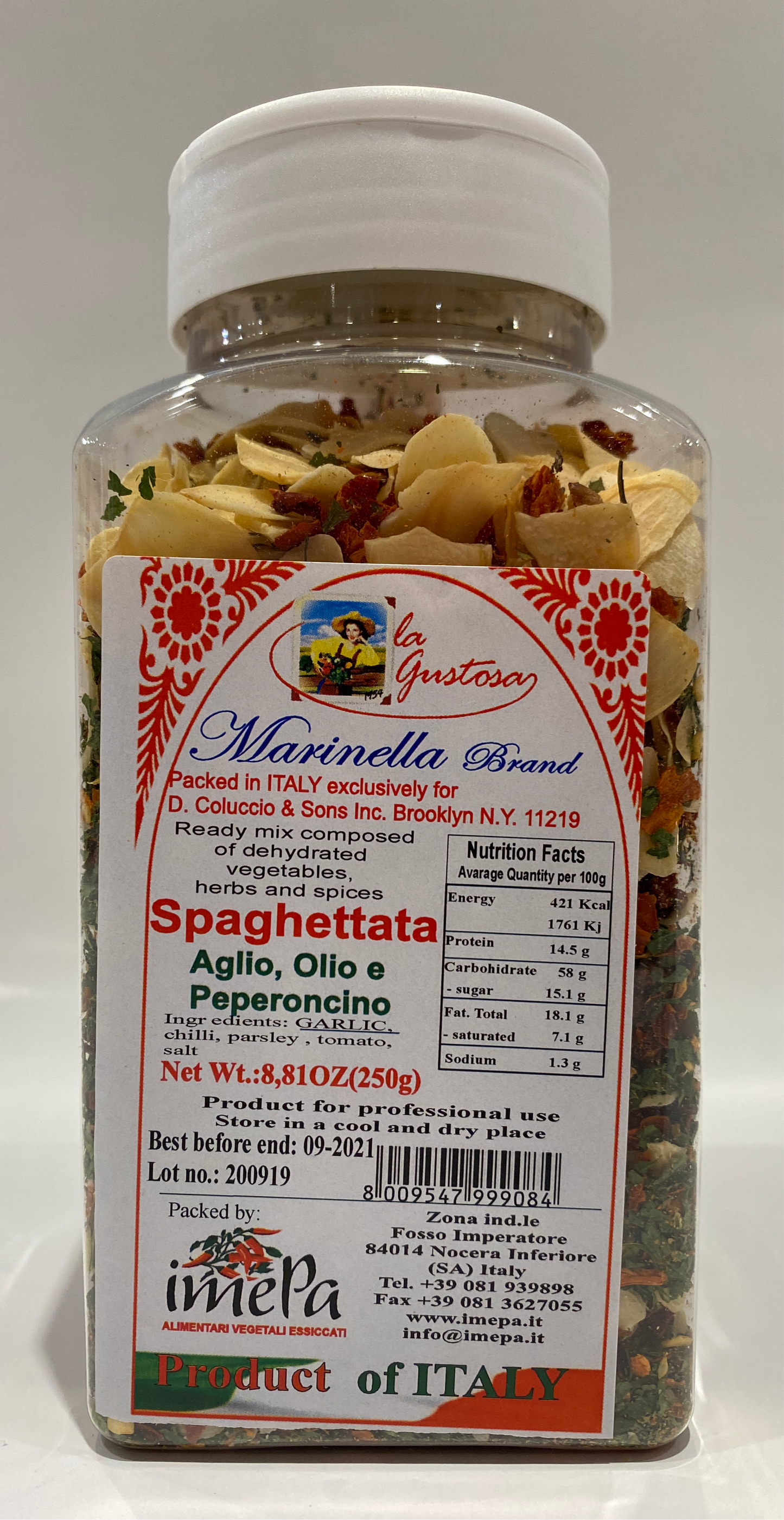 Marinella - Spaghettata Aglio, Olio E Peperoncino - 10.58oz