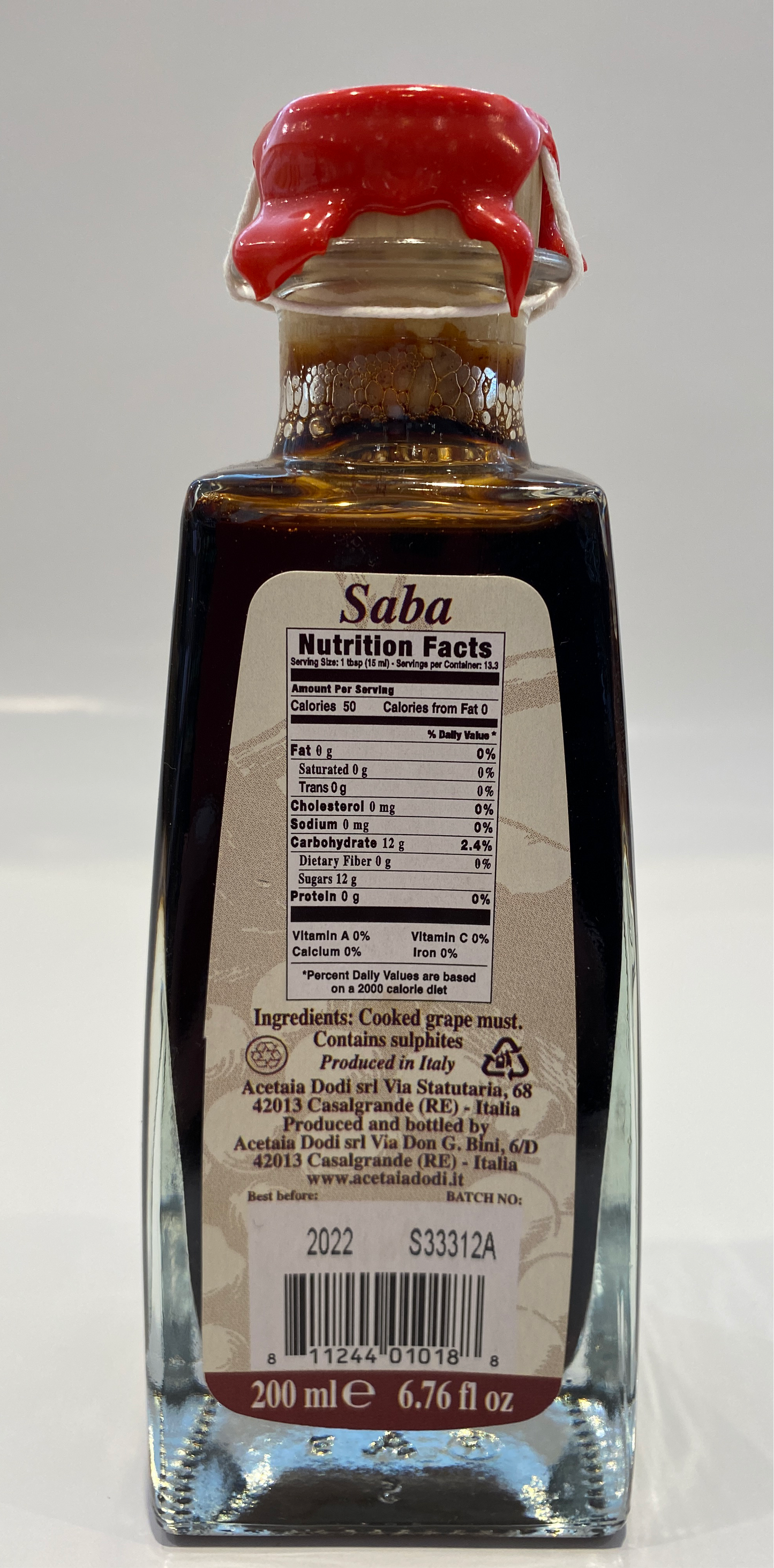 Acetaia Dodi - Saba Vino Cotto - 200ml