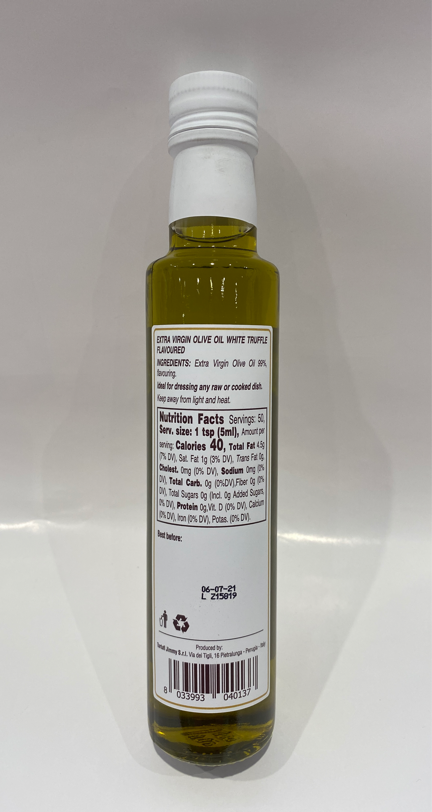 Tartufi Jimmy - White Truffle Extra Olive Oil - 8.4 fl oz