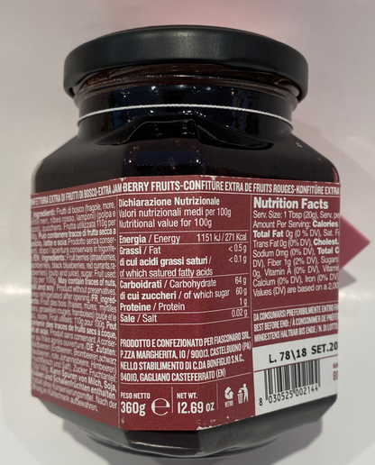 Fiasconaro - Berry Fruit Extra Jam - 360g (12.69oz)
