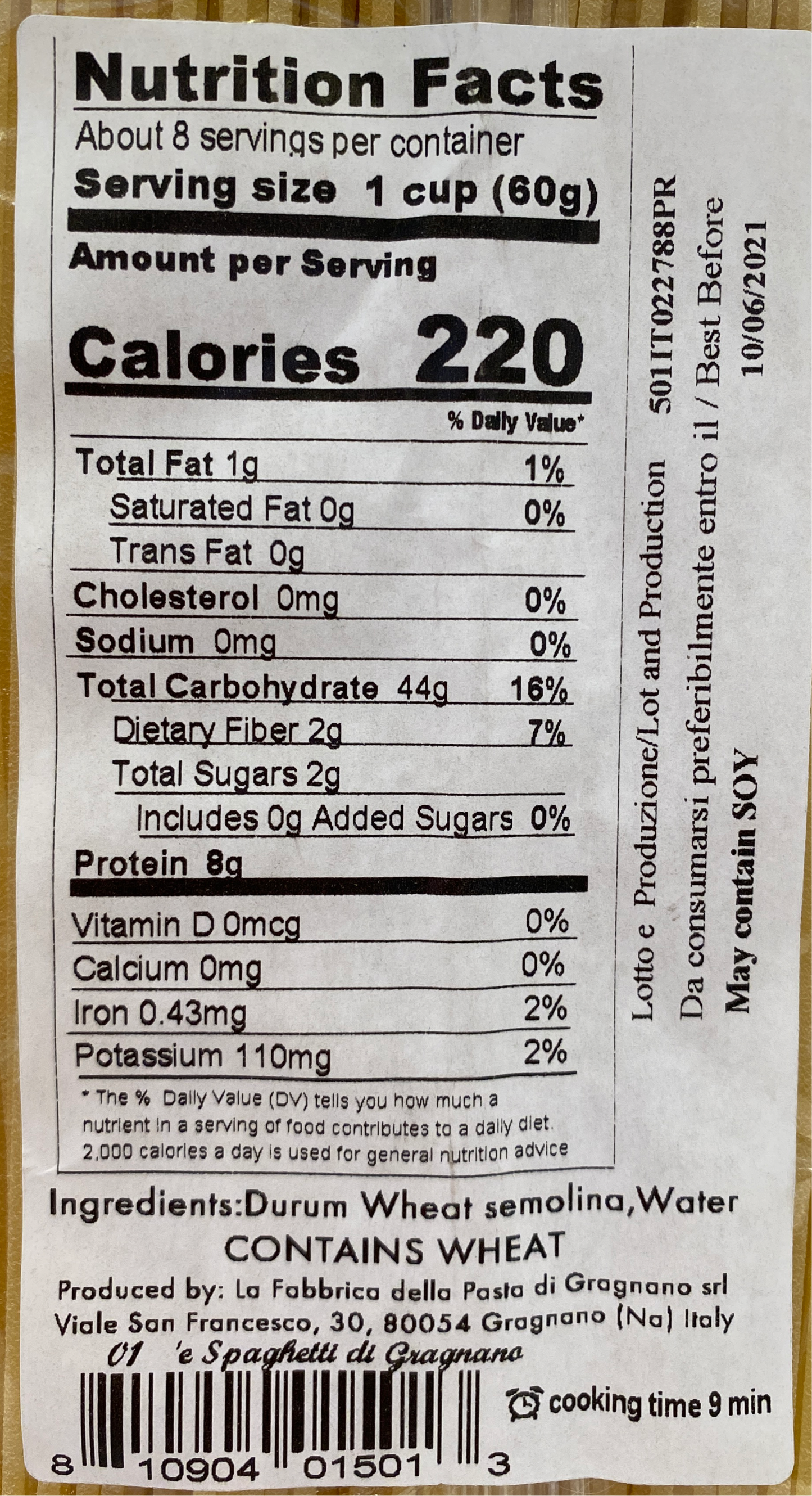 La Fabbrica Della Pasta Di Gragnano - `e Spaghetti Di Gragnano - 17.6 oz