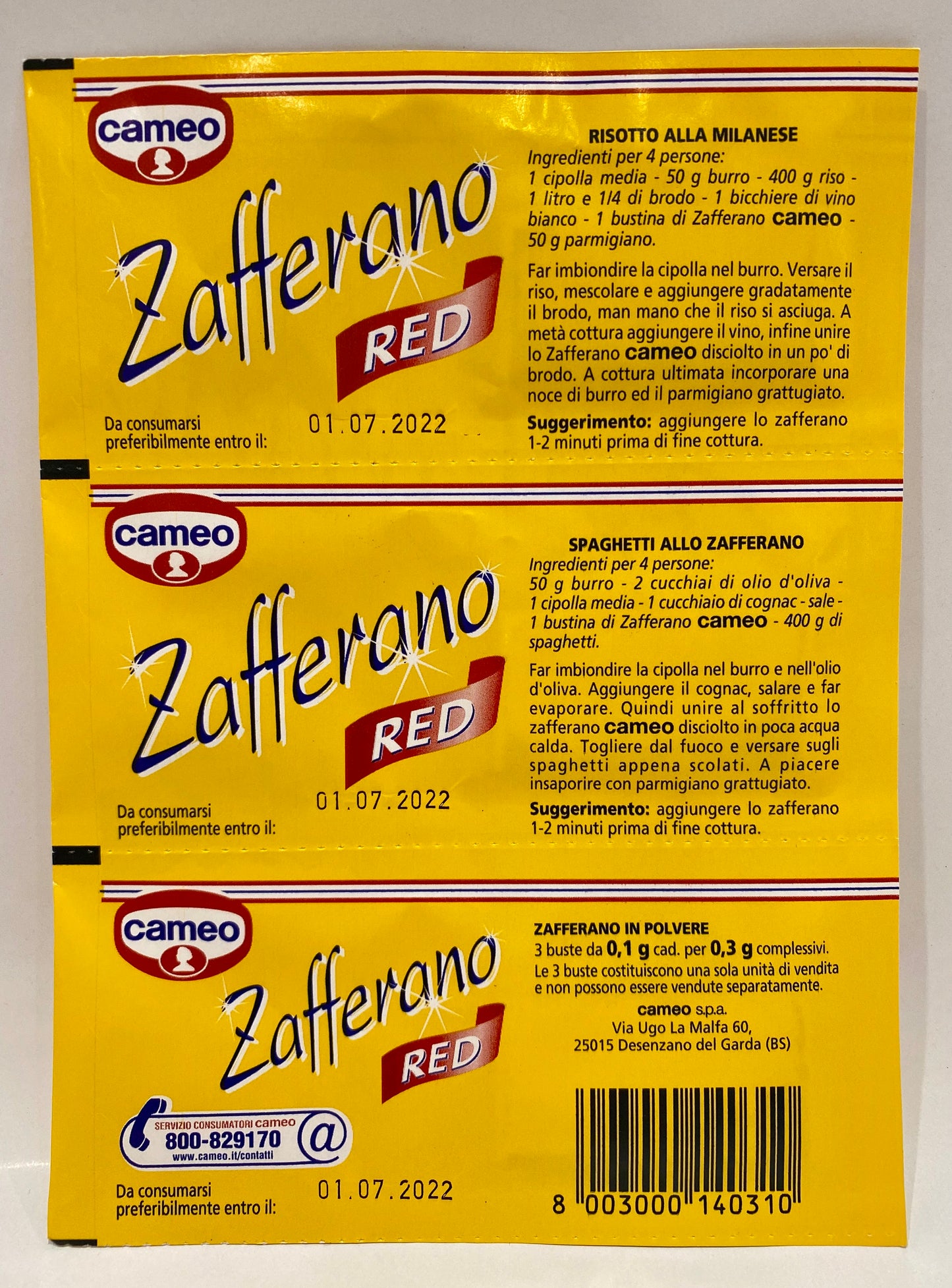 Cameo - Zafferano (3 bags)