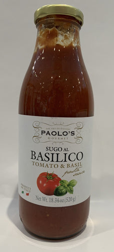 Paolo's - Tomato Sauce with Basilico - 520g (18.34 oz)