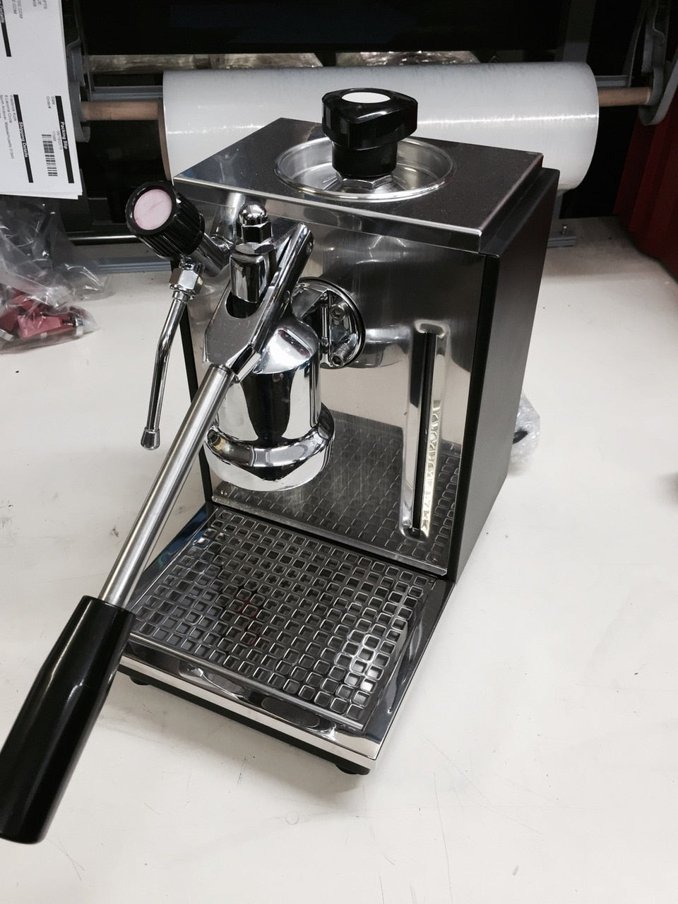 SOLD --- 1990 Cremina Refurb with new style group head, new portafilter, and new drip tray.