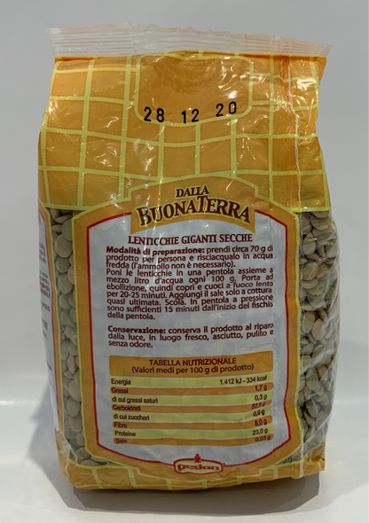 Dalla Buona Terra - Lentils (Big) - 500g (1.1lb)
