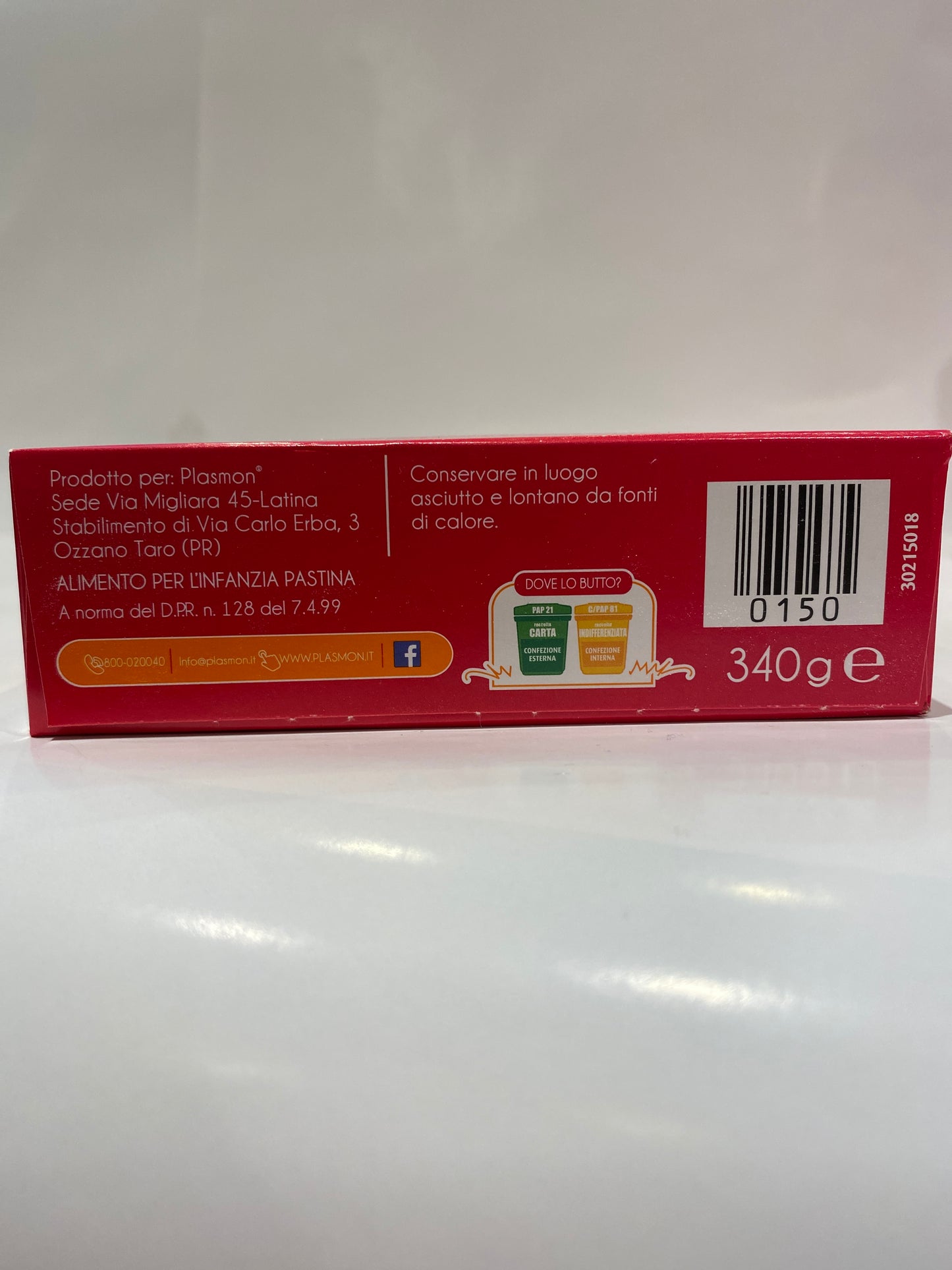 Plasmon - Pastina Anellini - 340 g