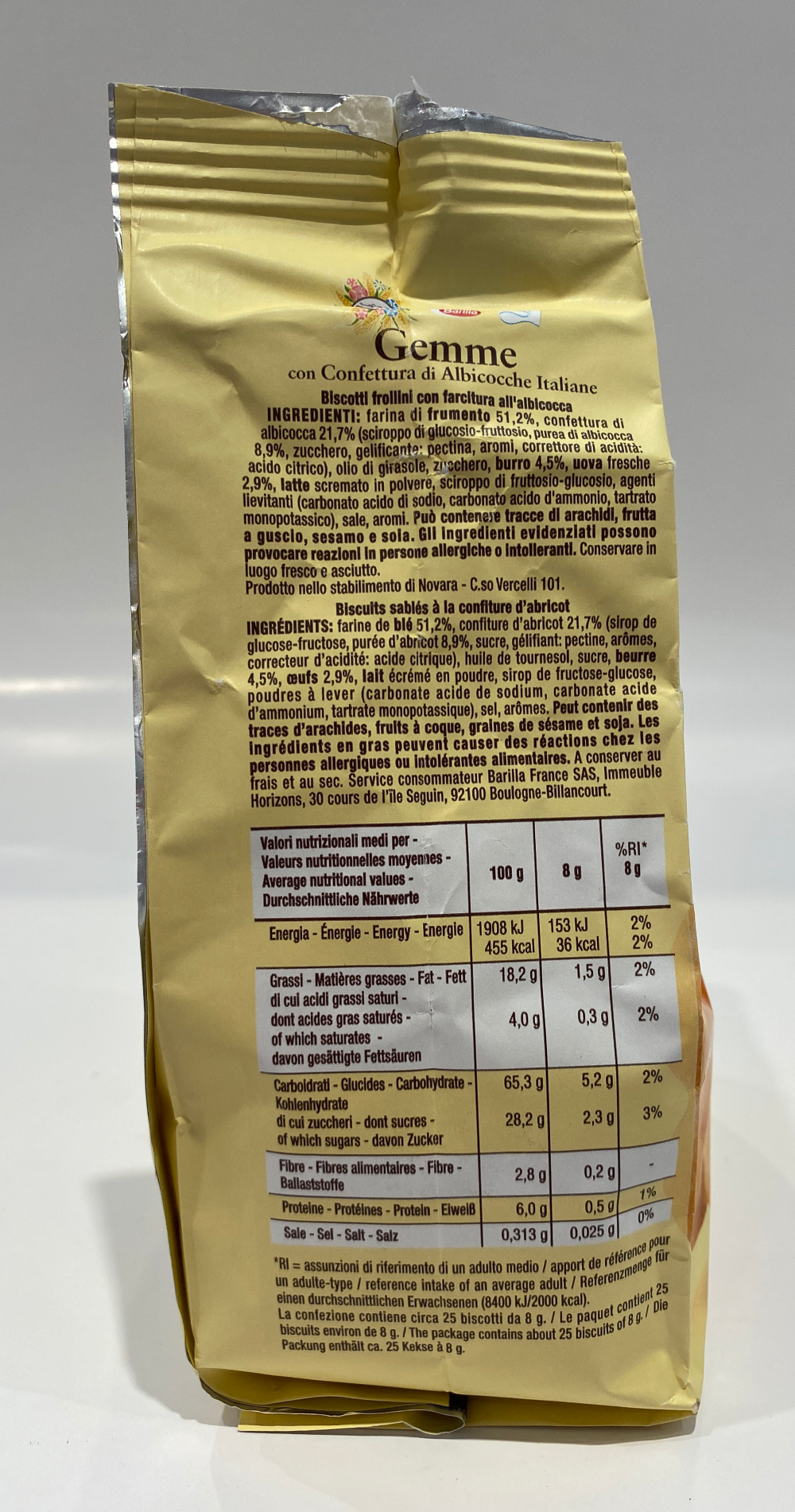 Mulino Bianco - Gemme - Confettura Di Albicocche - 7.05 oz