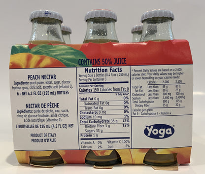 Yoga - Peach Juice Bottles 750ml (25.2 fl oz)