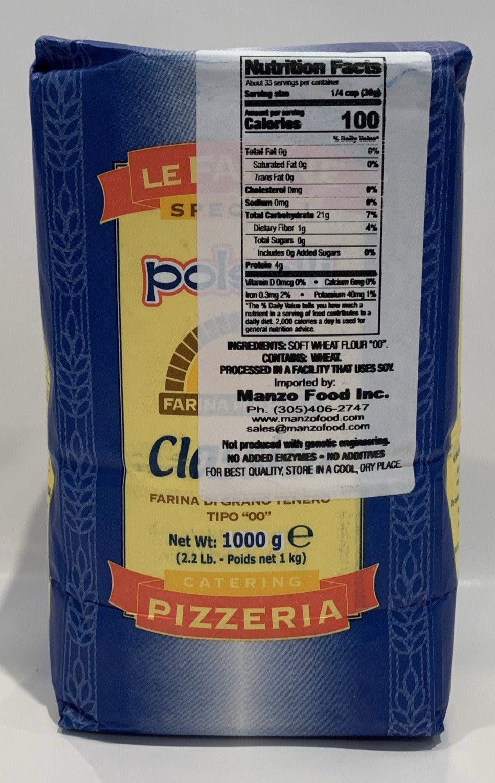 Polselli - Classica - Farina Di Grano Tenero Tipo "00" - 1000g (2.2 LB)