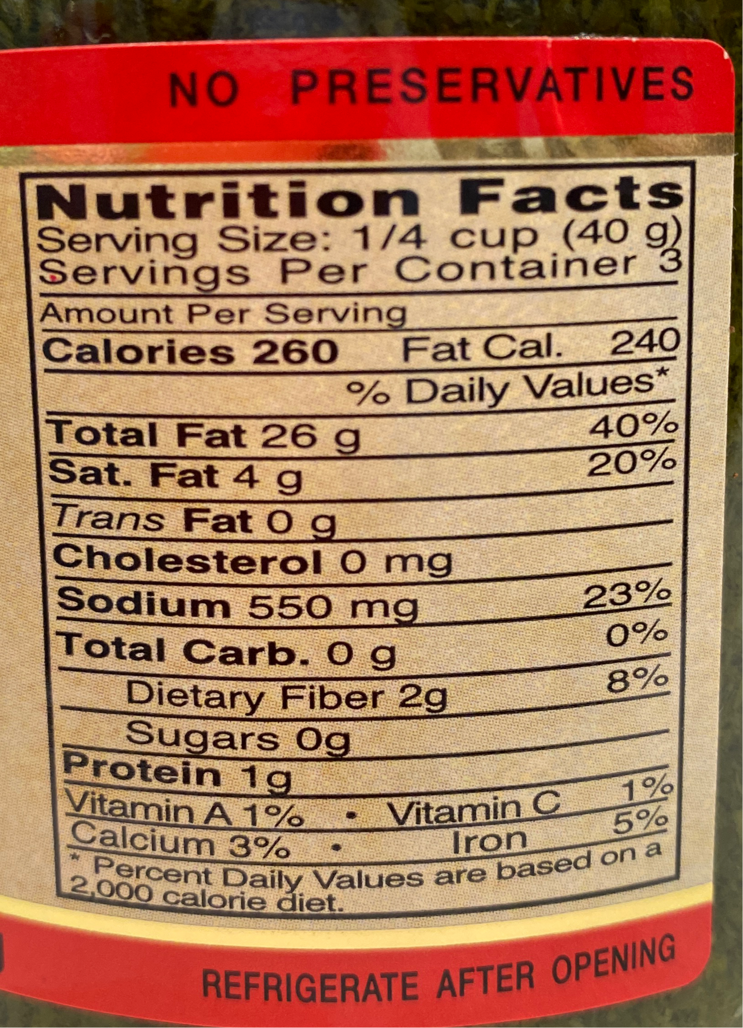 Vantia - Pesto Alla Genovese Basil Sauce - 17.5 oz