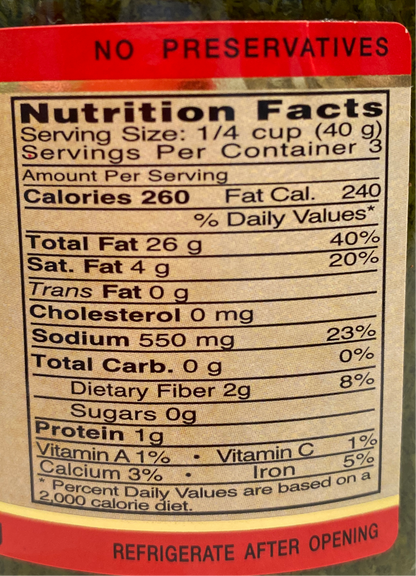 Vantia - Pesto Alla Genovese Basil Sauce - 17.5 oz