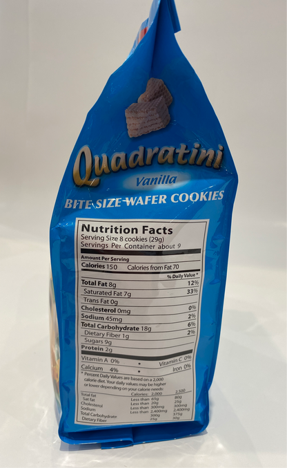 Loacker - Quadratini Vanilla Wafers - 250g (8.82oz)