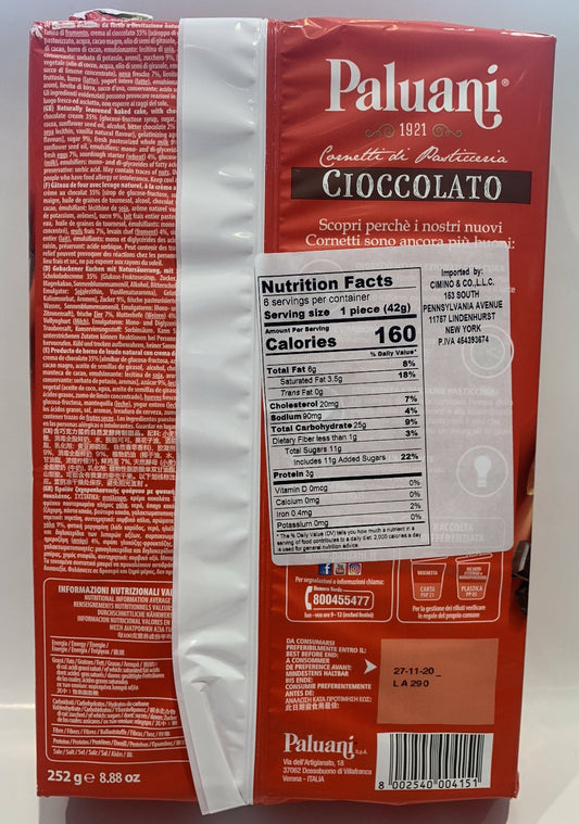Paluani - Croissant Cacao - 252g (8.88 oz)