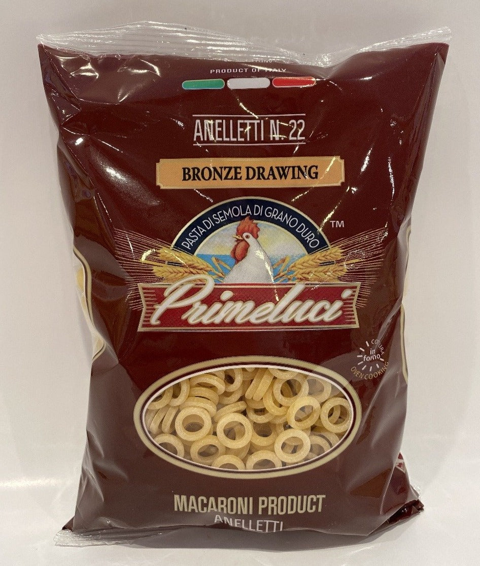 Primeluci - Anelletti # 22 - 454g (16 oz)