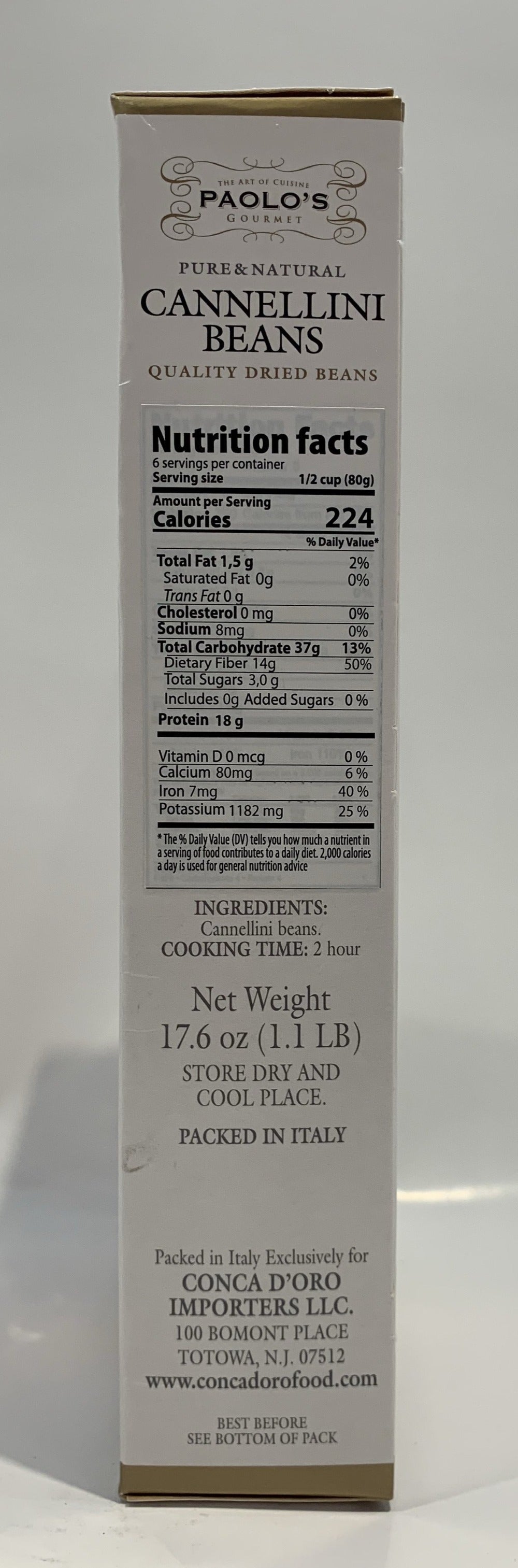 Paolo's - Dry Cannellini White Beans - 500g (17.6 oz)