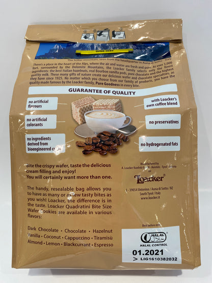 Loacker - Quadratini Cappuccino Wafers - 220g (7.76oz)