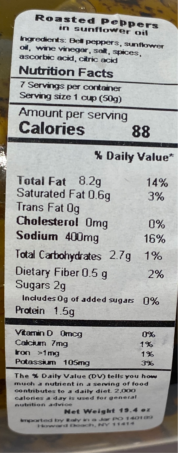 Natura E Bonta` - Peperoni Alla Brace - 19.40 oz