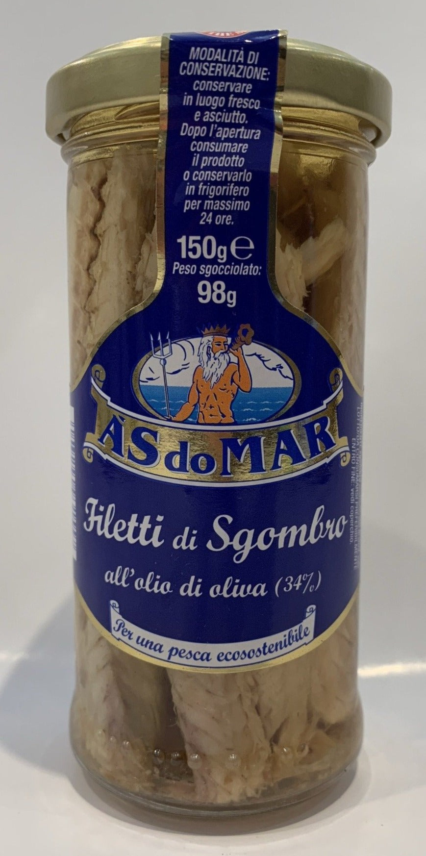 AS do MAR - Filetti Di Sgombro - 150g (5.29 oz)