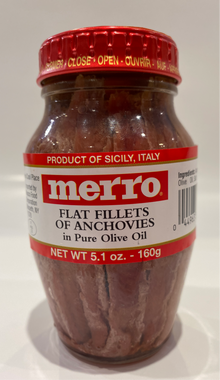 Merro - Flat Fillets of Anchovies - 160g (5.1 oz)