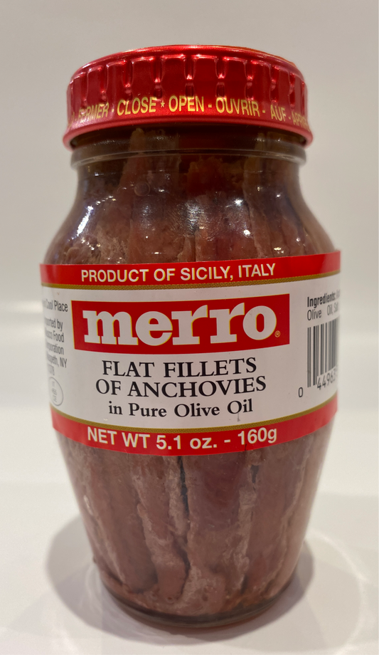 Merro - Flat Fillets of Anchovies - 160g (5.1 oz)