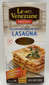 Le Veneziane - Lasagna Corn and Rice Pasta (Gluten Free) - 8.8 oz