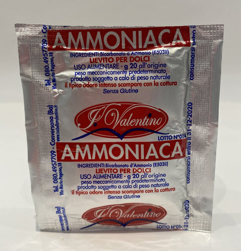 F. Valentino - Ammoniaca Lievito Per Dolci - 20g