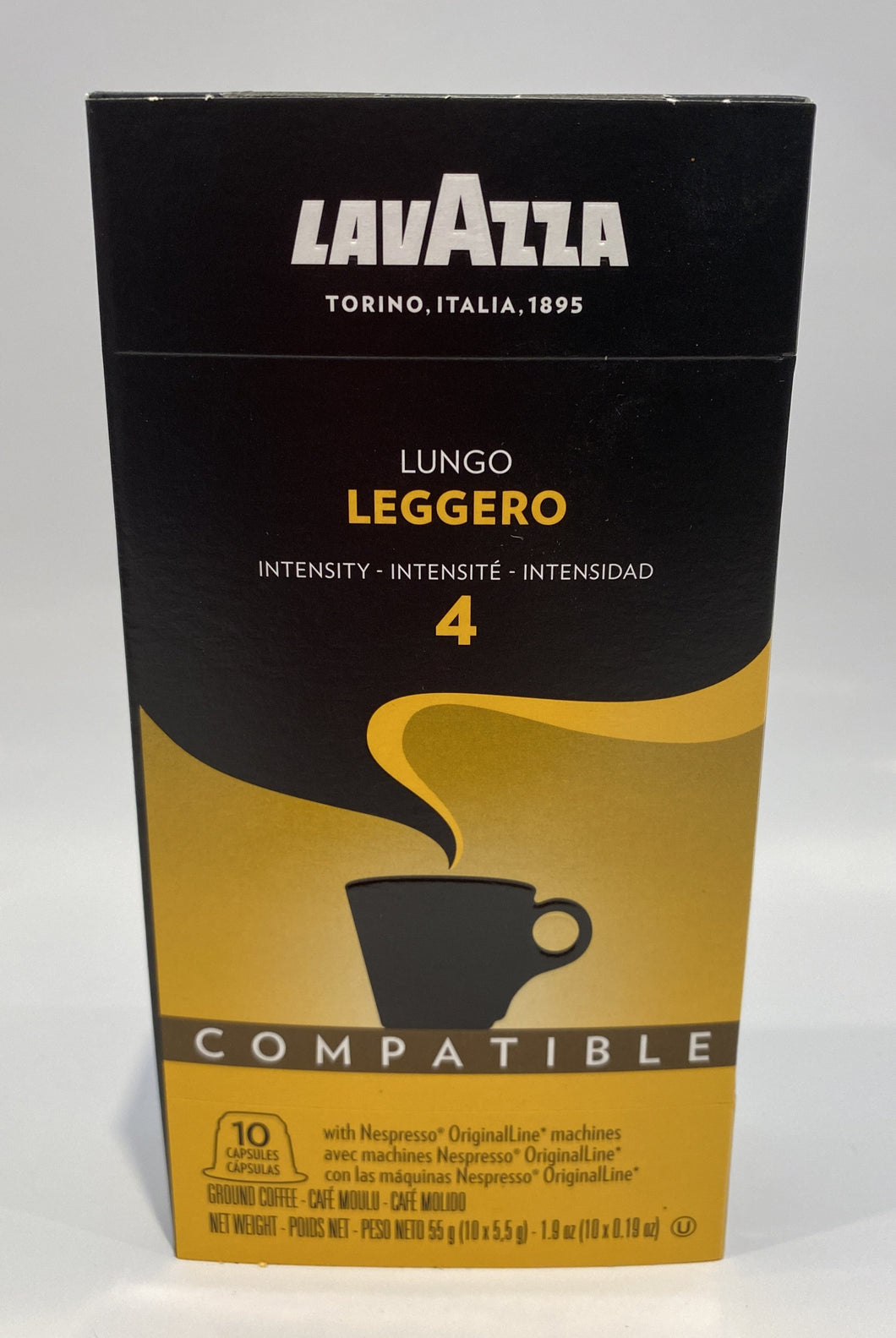 Lavazza - Lungo - Espresso Capsules - 10/Bag (Intensity 4) - Compatible with Nespresso® Machines