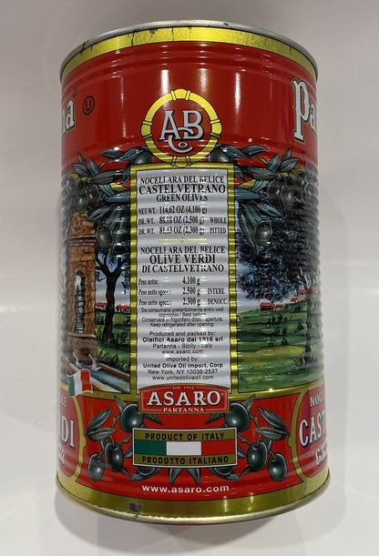 Partanna - Castelvetrano Green Olives - 4.1kg (114.62 oz)
