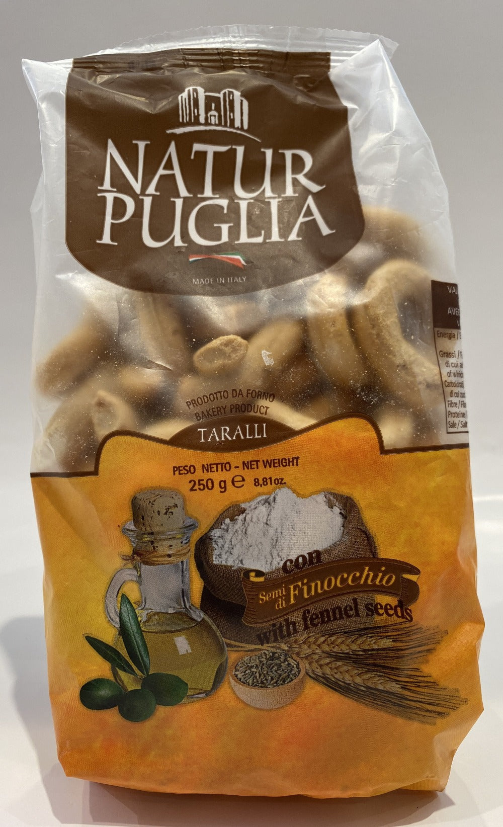 Natur Puglia - Taralli Fennel - 8.81 oz