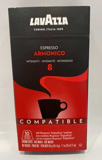 Lavazza - Armonico - Espresso Capsules - 10/Bag (Intensity 8) - Compatible with Nespresso® Machines