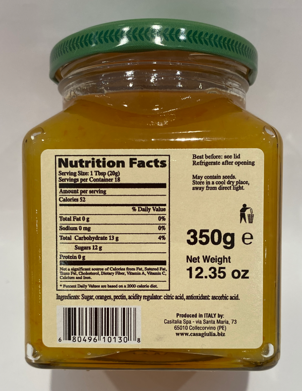 Casa Giulia - Sicilian Orange Jam - 12.35 oz