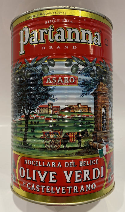 Partanna - Castelvetrano Green Olives - 4.1kg (114.62 oz)