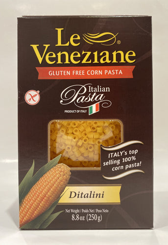 Le Veneziane - Gluten Free Corn Pasta - Ditalini - 8.8 oz