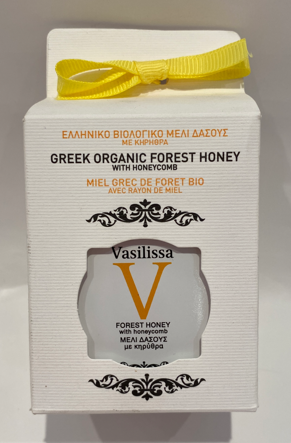 Vasilissa - Greek Organic Wild Forest Honey with Honeycomb - 8.81 oz