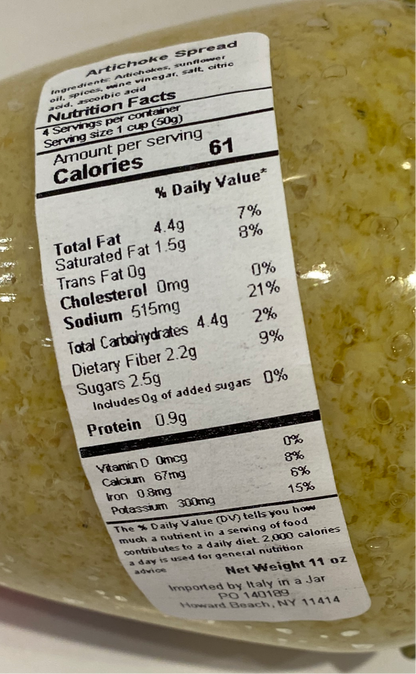 Natura E Bonta` - Pate` Di Carciofi - 10.40 oz