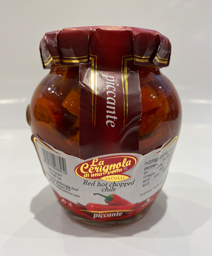 La Cerignola - Red Hot Chopped Chily Peppers -10.23 oz