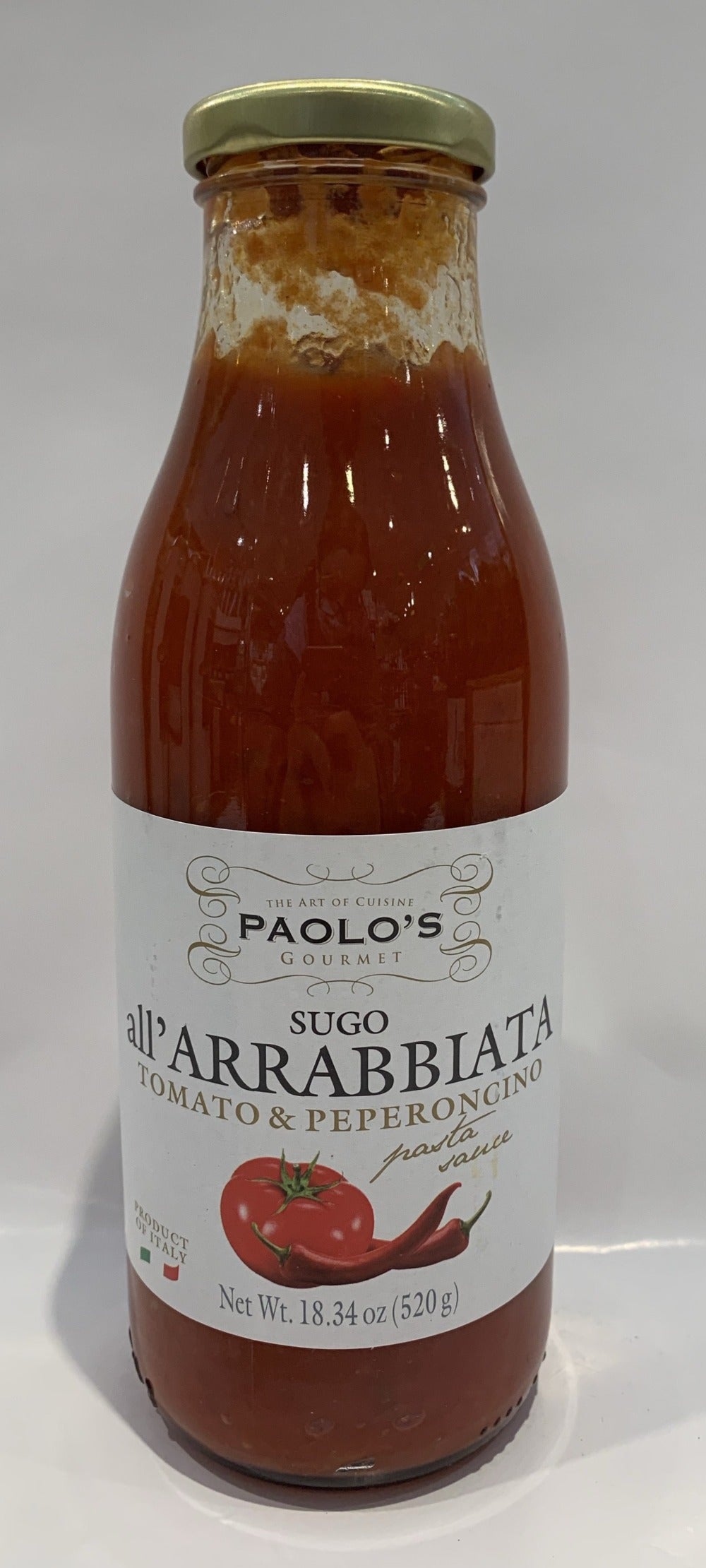 Paolo's - Tomato Sauce - All'arrabiata - 520g (18.34 oz)