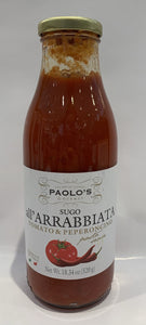 Paolo's - Tomato Sauce - All'arrabiata - 520g (18.34 oz)
