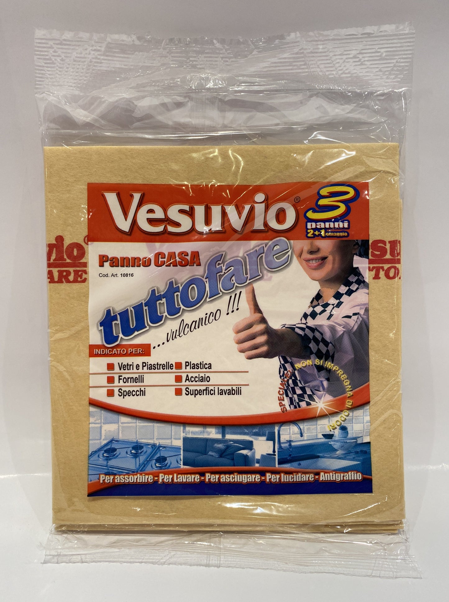 Vesuvio - Panno Casa Tutto Fare - Pacco da 3