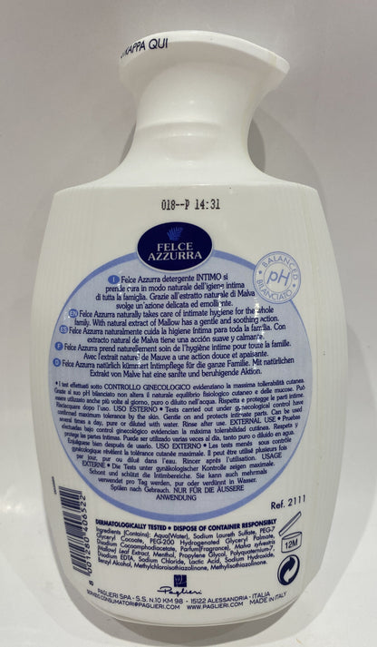 Felce Azzurra - Detergente Intimo Delicato Con Estratto Malva - 8.45 fl oz