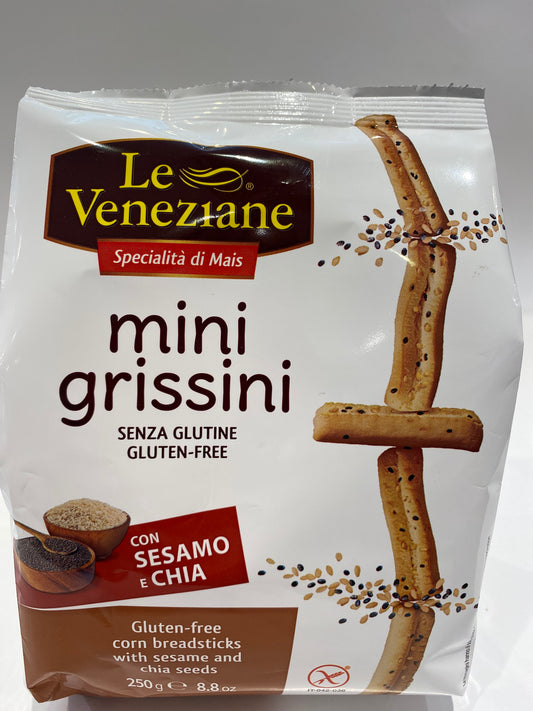 Le Veneziane - Mini Grissini con Sesamo e Chia - 8.8 oz