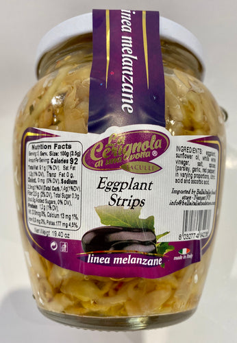 La Cerignola -  Eggplant Strips - 550G (19.40 oz)